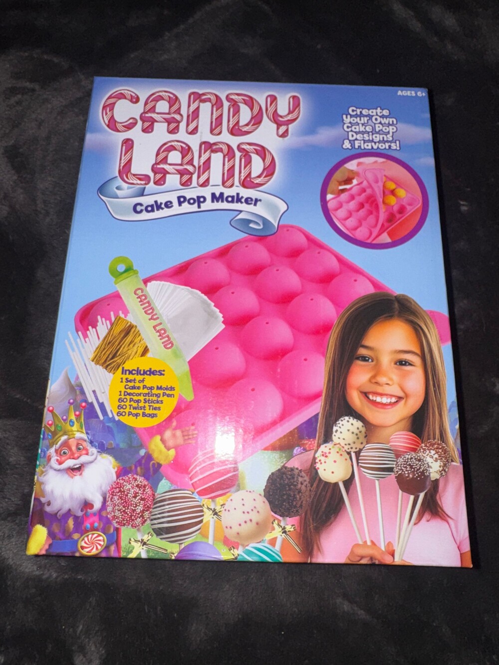 Candy Land Cake Pop Maker Set Pink Cake Pop Mold Decorating Pen